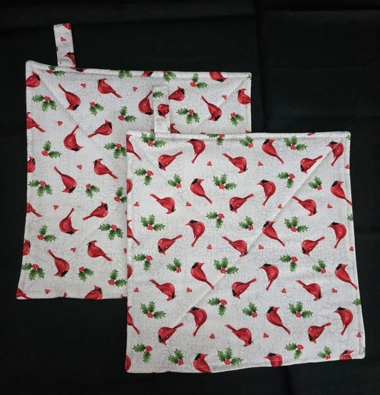 Cardinals Pot Holders