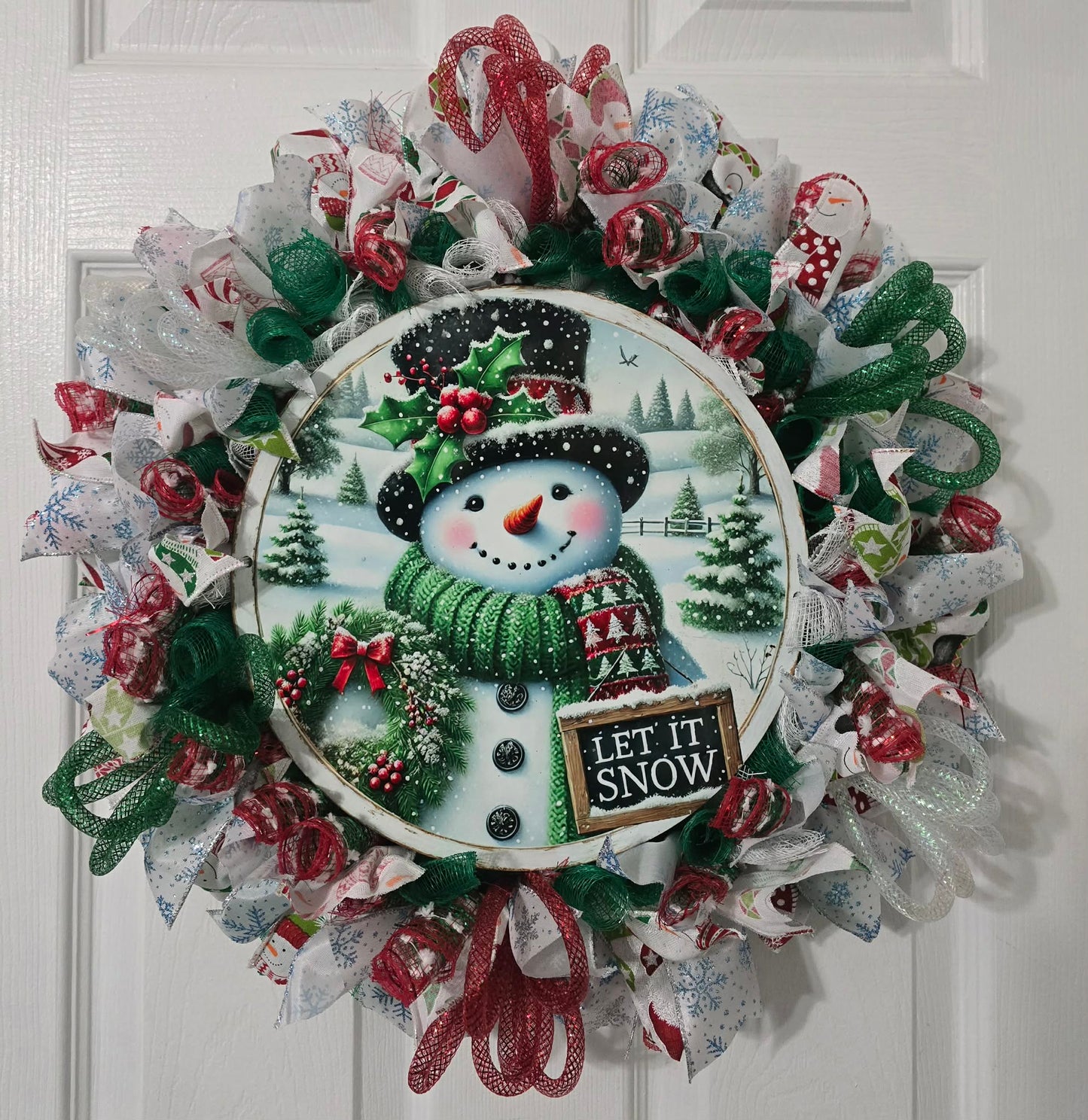 Snowman Wreath
