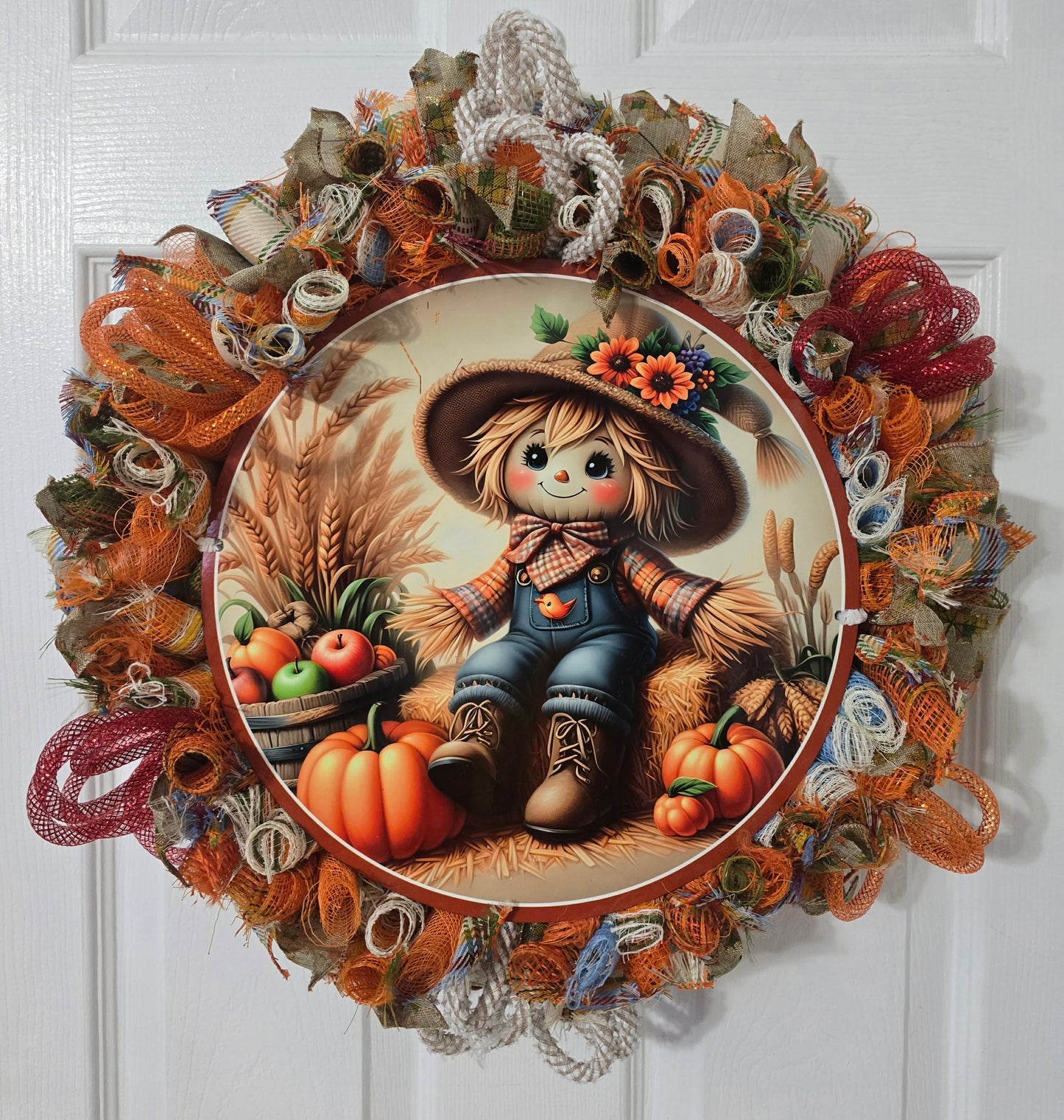 Scarecrow Harvest Wreath