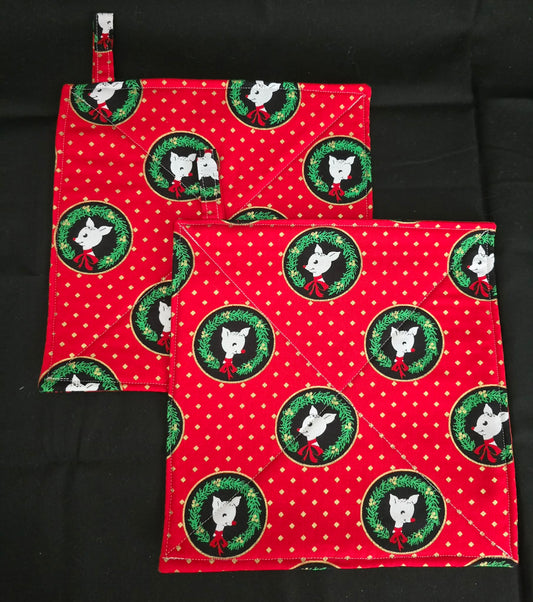 Reindeer Pot Holders