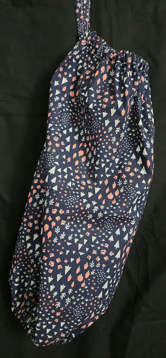 Woodland Dark Blue Reusable Grocery Bag Holder