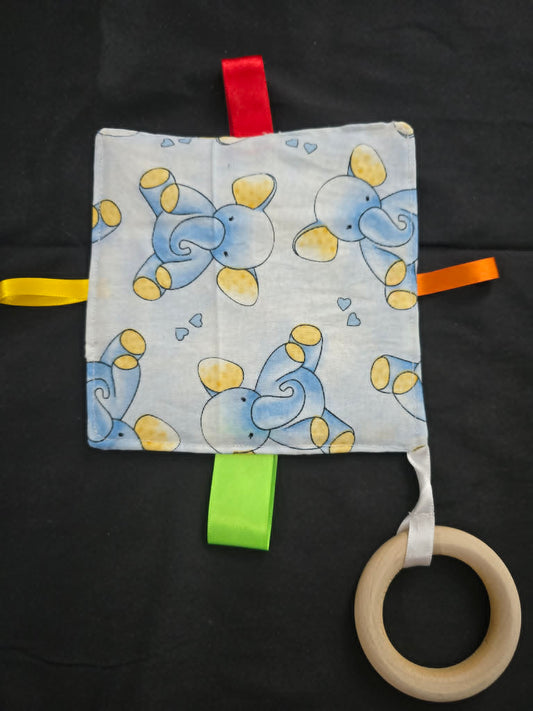 Baby Crinkle Sensory Toy w/Teether