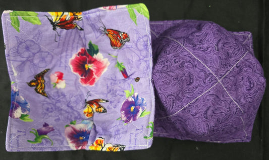 Purple Butterfly Bowl Cozy
