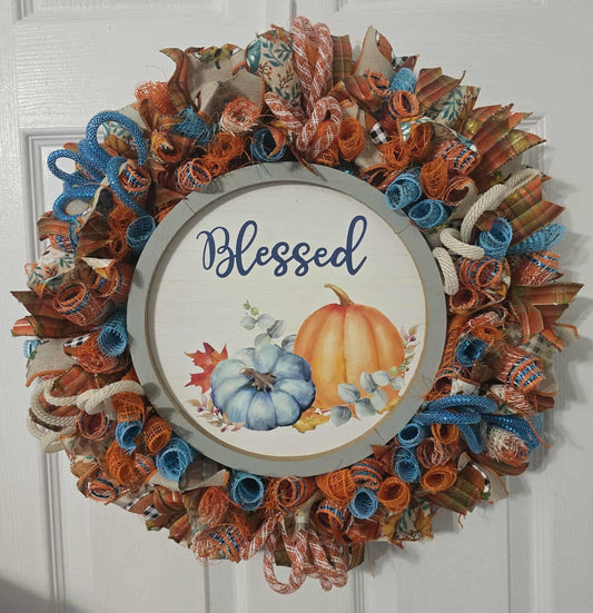 Blessed Pumpkin Wreath
