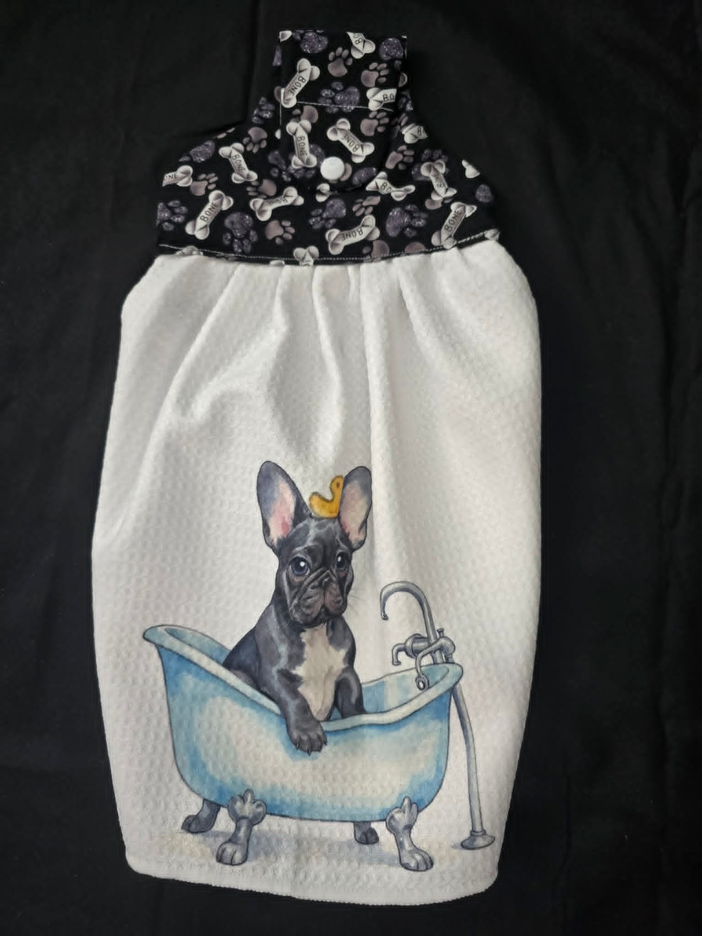 French Bulldog Hanging Towel