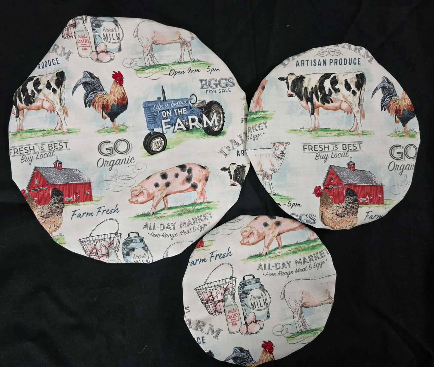 Bowl Covers - Farm Animals