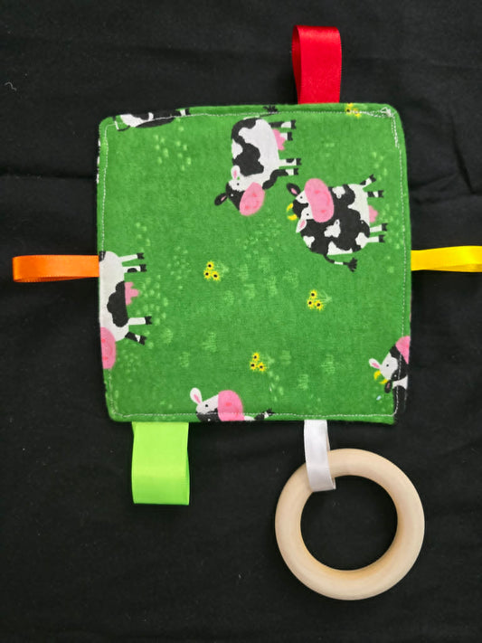 Baby Crinkle Sensory Toy w/Teether