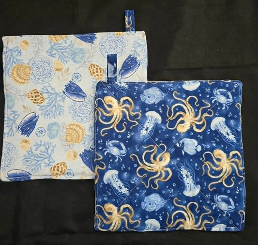 Ocean Life Pot Holders