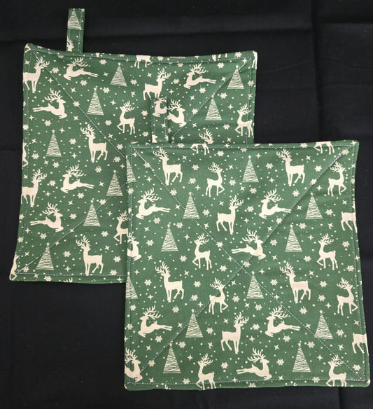 Deer & Tree Pot Holders