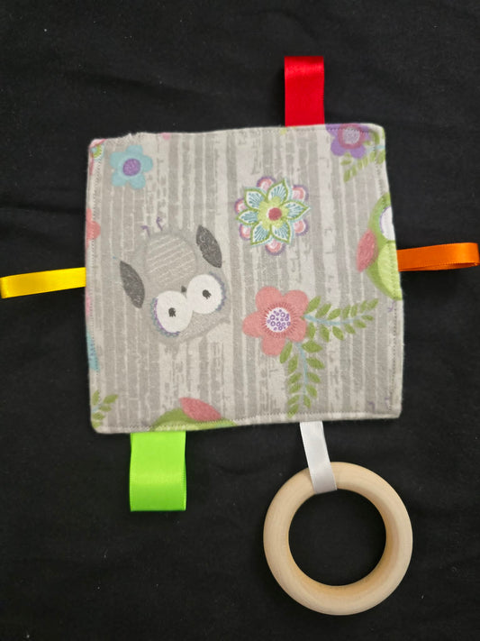 Baby Crinkle Sensory Toy w/Teether
