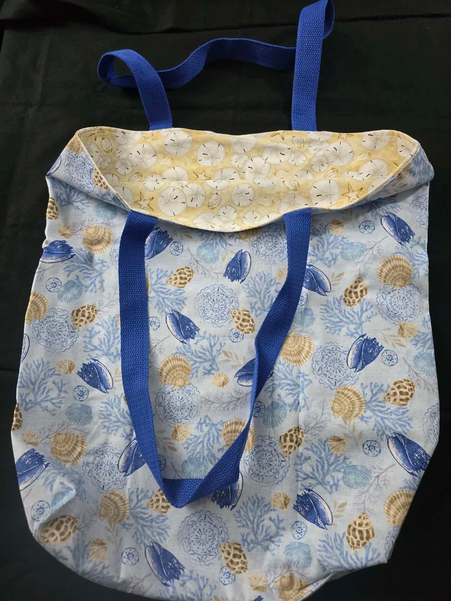 Sea Shell Fabric Tote Bag 18x16