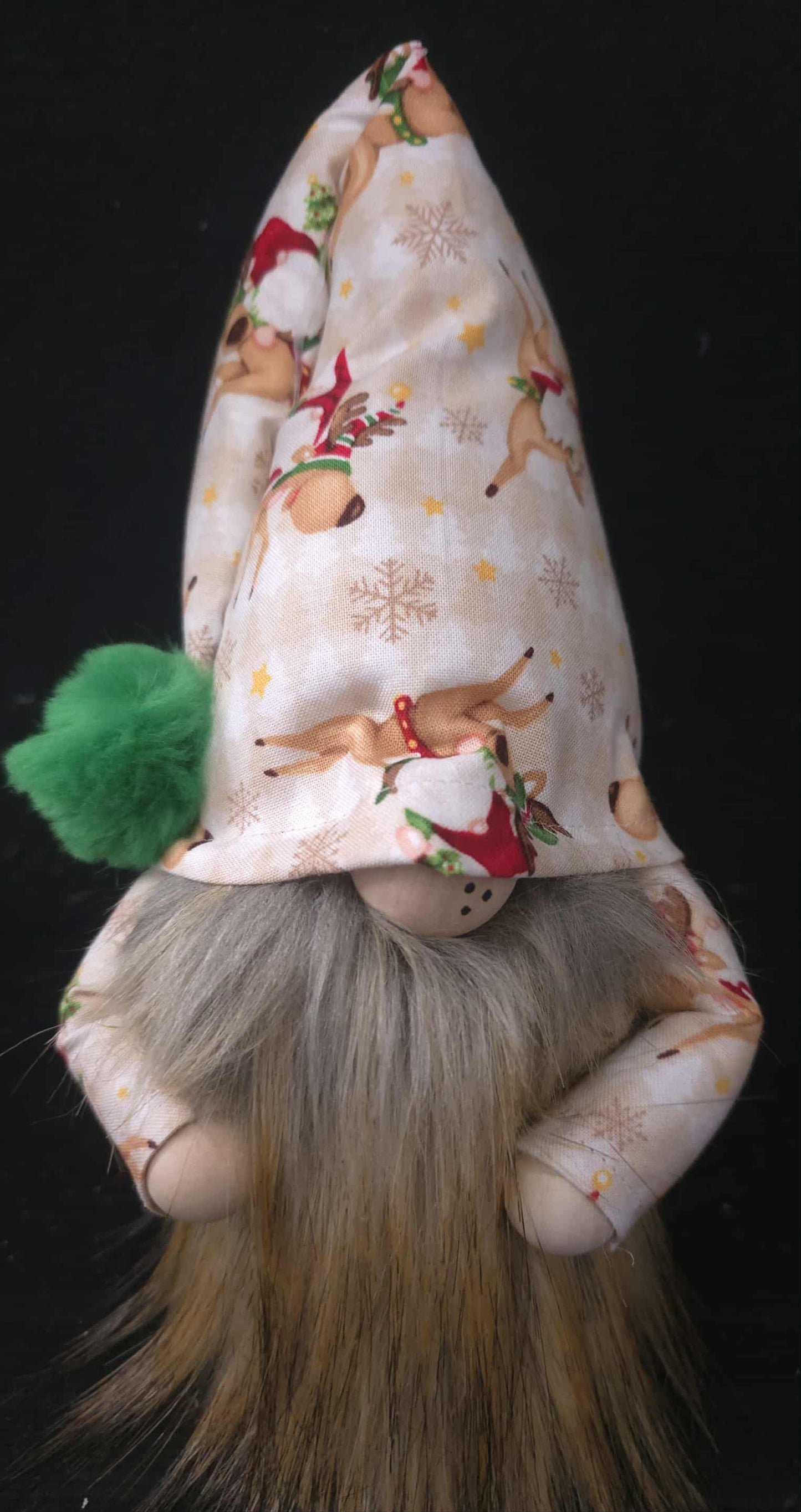 Gnomie Riding Reindeer Gnome