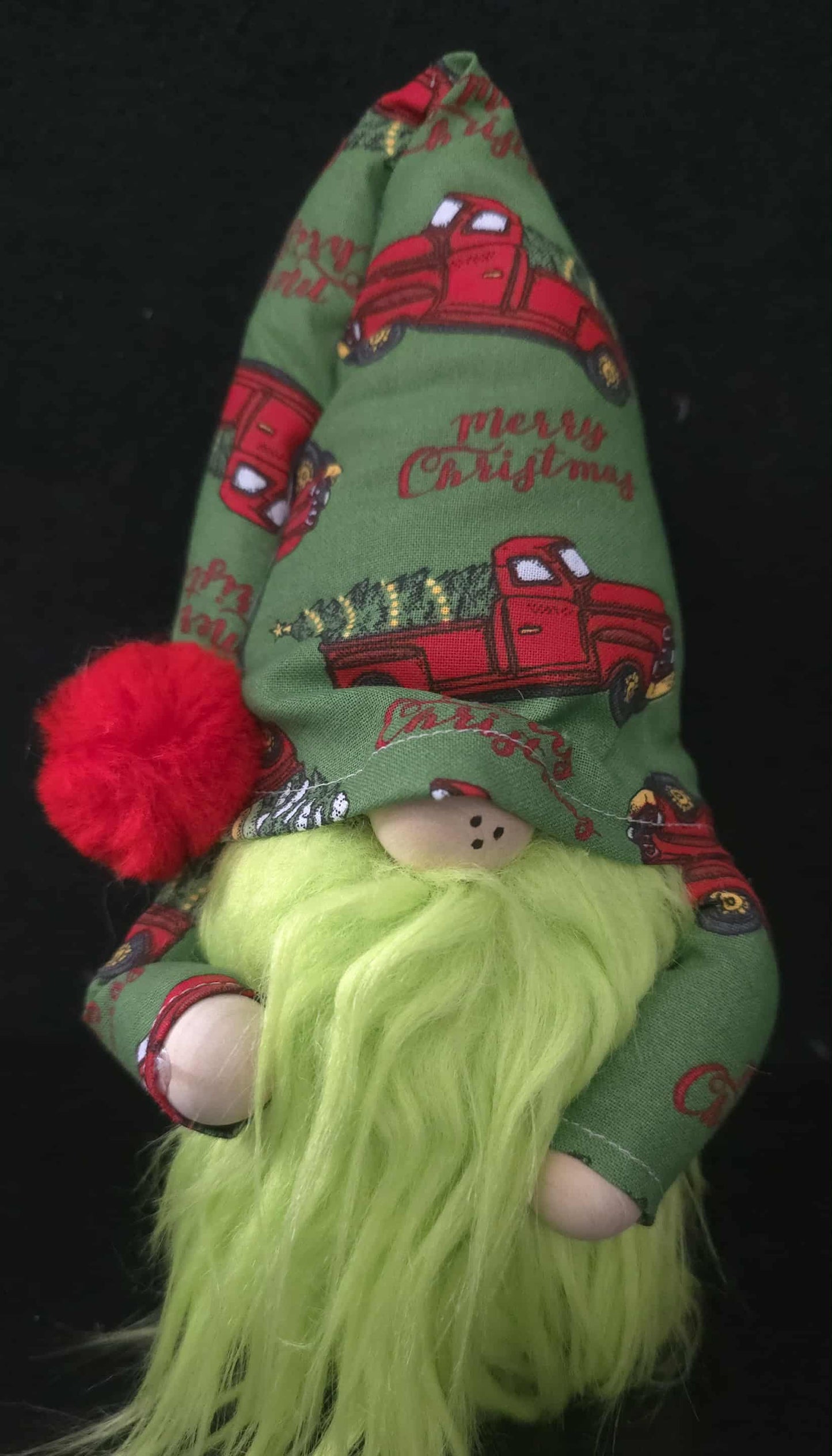 Christmas Red Truck Gnome