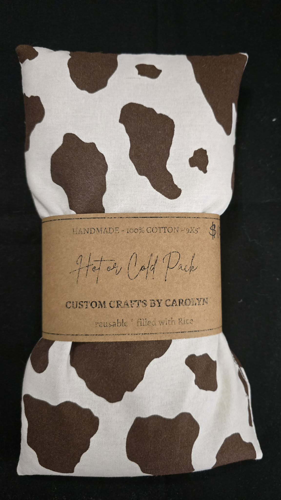Brown Cow Print Hot & Cold Pack