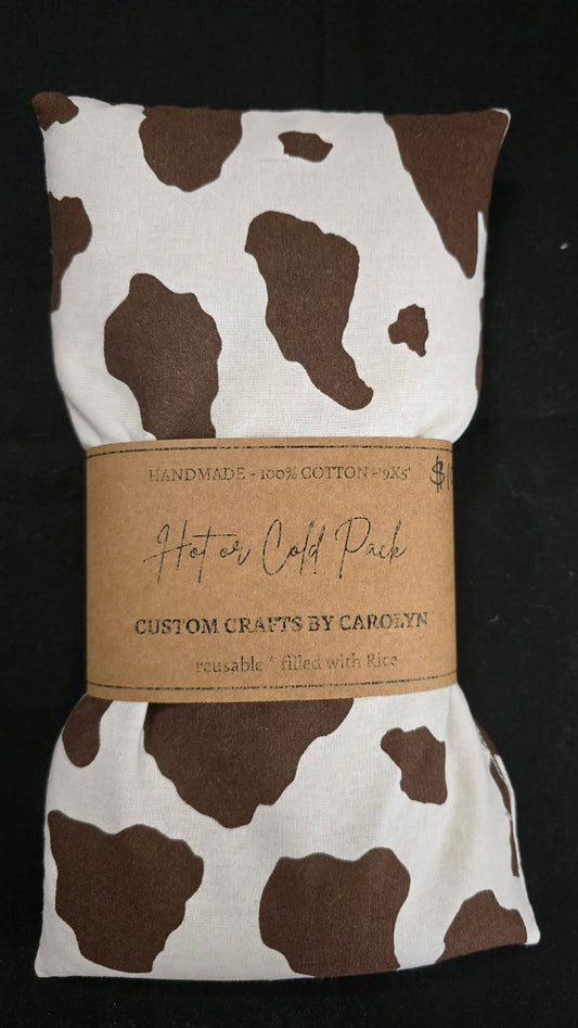 Brown Cow Print Hot & Cold Pack