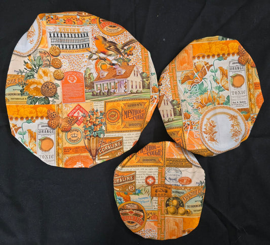 Bowl Cover - All things Orange