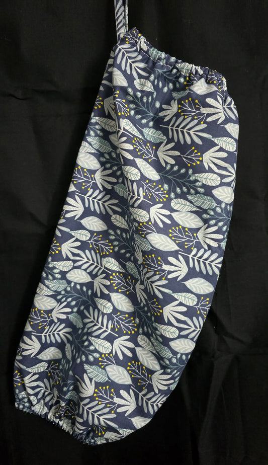 Blue Foliage Reusable Grocery Bag Holder