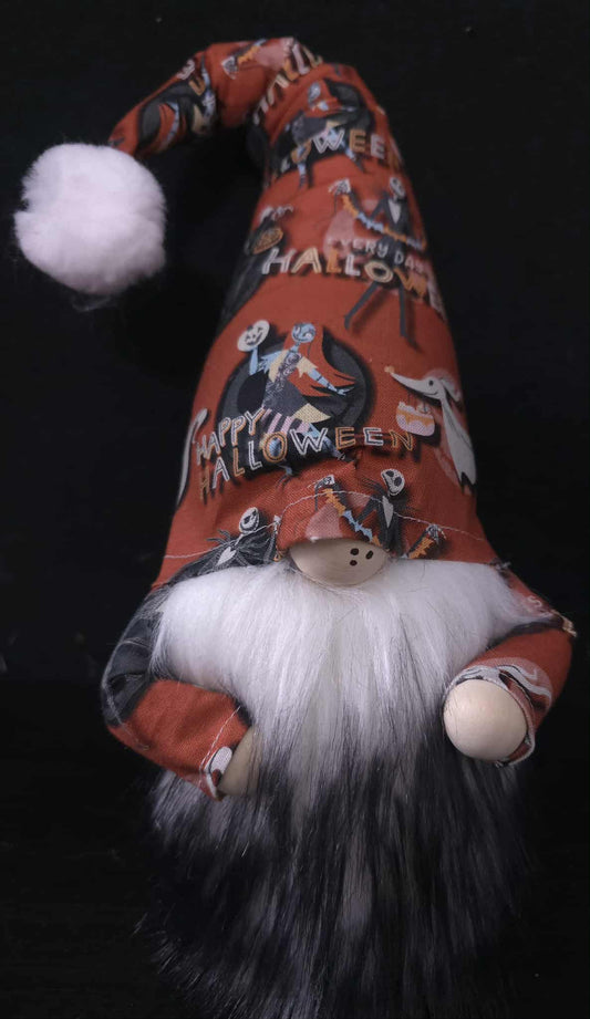 Halloween Jack & Sally Gnome