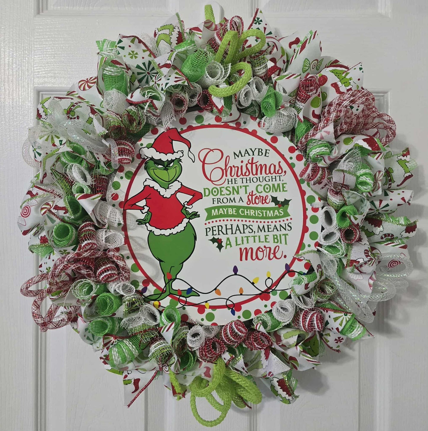 Maybe Christmas Grinch Wreath