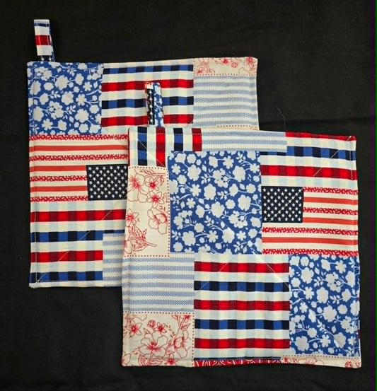 Patriot Pot Holders