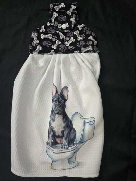 French Bulldog Hanging Towel